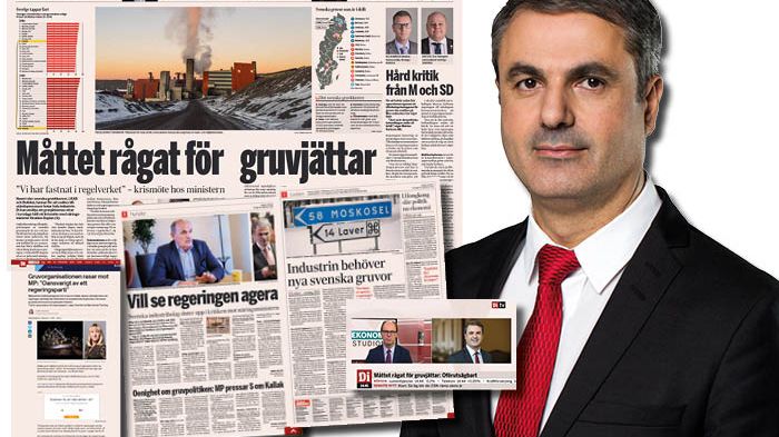 I morgon onsdag kommer näringsminister Ibrahim Baylan till Svemins Höstmöte. Bilden är ett kollage. Skärmdumpar från di.se samt foto av Kristian Pohl/Regeringskansliet.