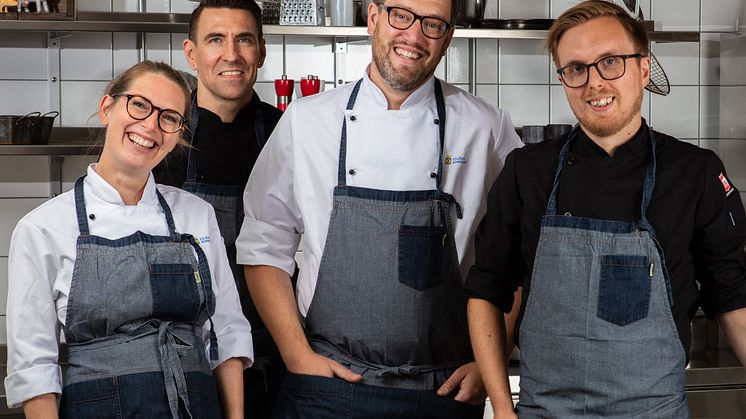 Charlotte Holm-Brodersen,  Michael Hallström,  Raoul Husgafvel och Johan Hansen