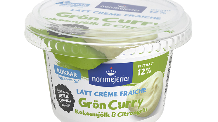Norrmejerier Lätt Créme Fraiche Grön Curry-Kokosmjölk-Citrongräs