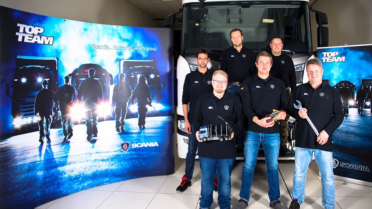 Scania Top Team 2017:  Scania München/Oberschleißheim ist bestes Scania Serviceteam in Deutschland