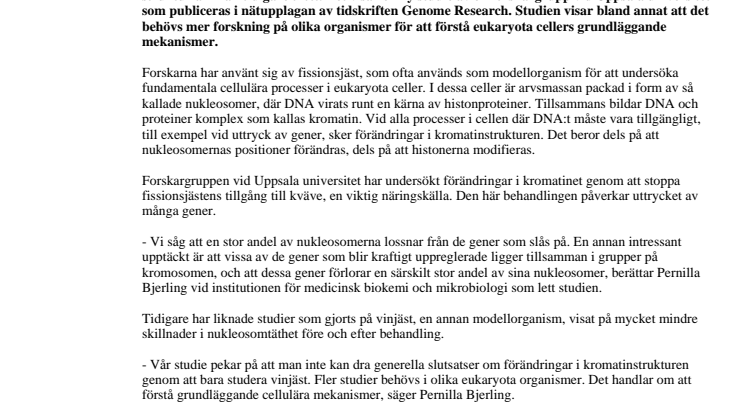 Ny kunskap om cellens grundläggande mekanismer