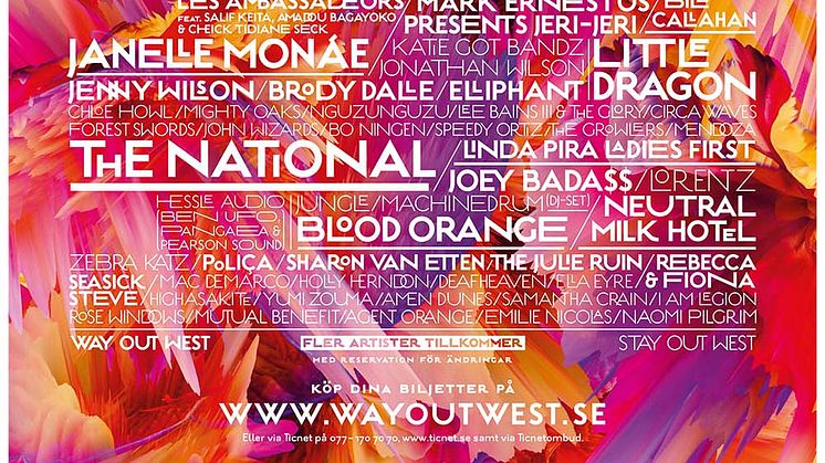 Way Out West 2014 | 7-9 Augusti. Slotsskogen