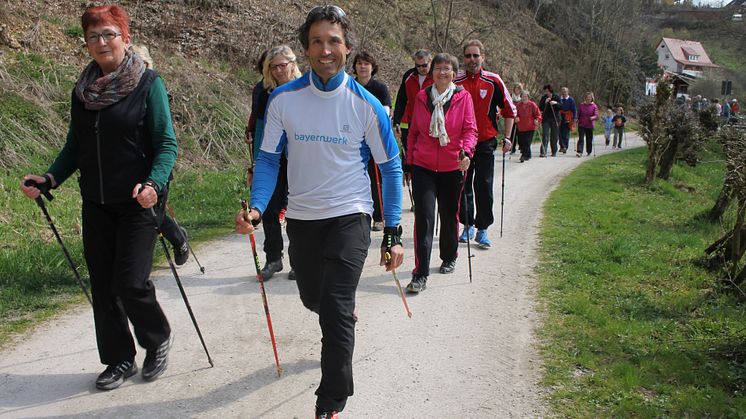 Neben Sport- und Bewegungsexperte Peter Schlickenrieder nutzten viele begeisterte Freizeitsporte das gute Wetter, um die Strecken zu testen.