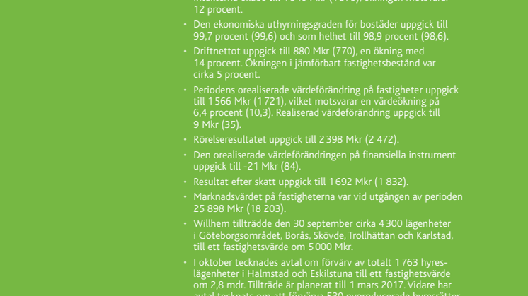 Willhems årsrapport 2016