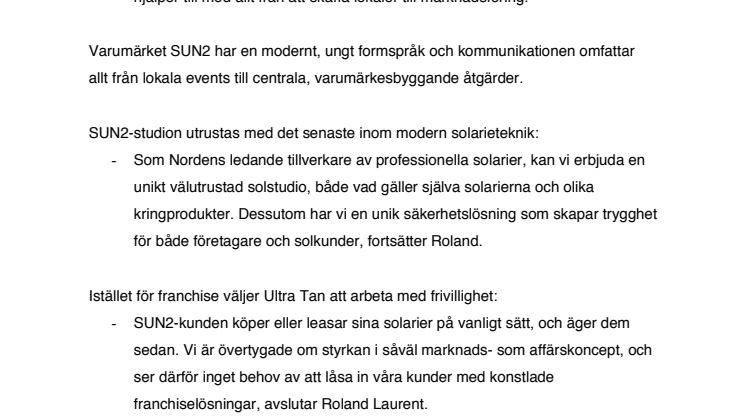 Nytt koncept inom solstudio lanseras.