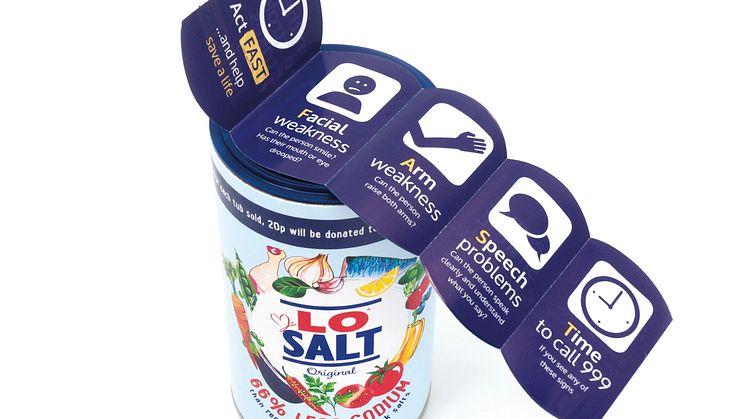 For every tub sold, 20p will be donated to the Stroke Association