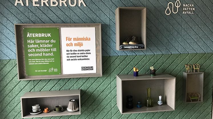 Återbruk vid Älta kretsloppscentral