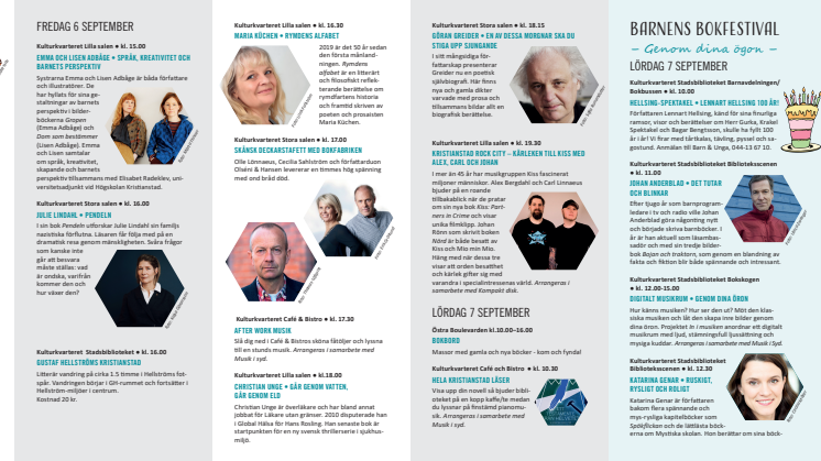 Program för Kristianstad bokfestival 2019