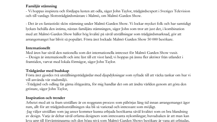 Malmö Garden Show 2015