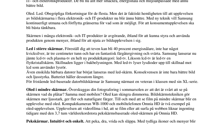 Skärmig upplevelse förhöjer Samsungs vårsläpp