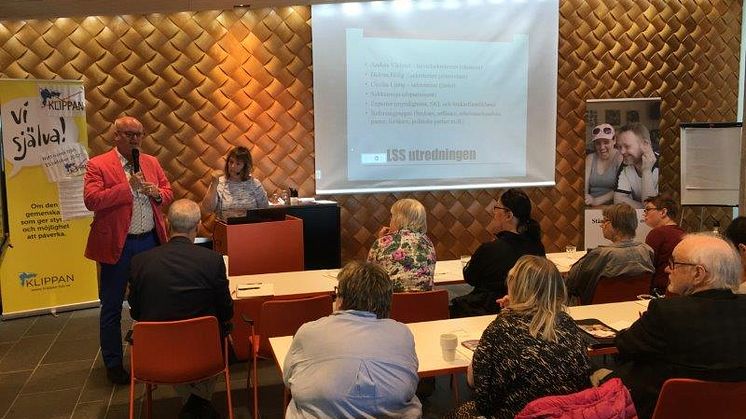 Thomas Jansson talar på FUB:s LSS-dag i Umeå 2 september 2017
