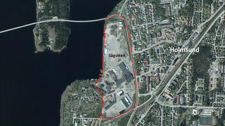 Det nya stadsdelsområdet i Holmsund får namnet Sågviken. 