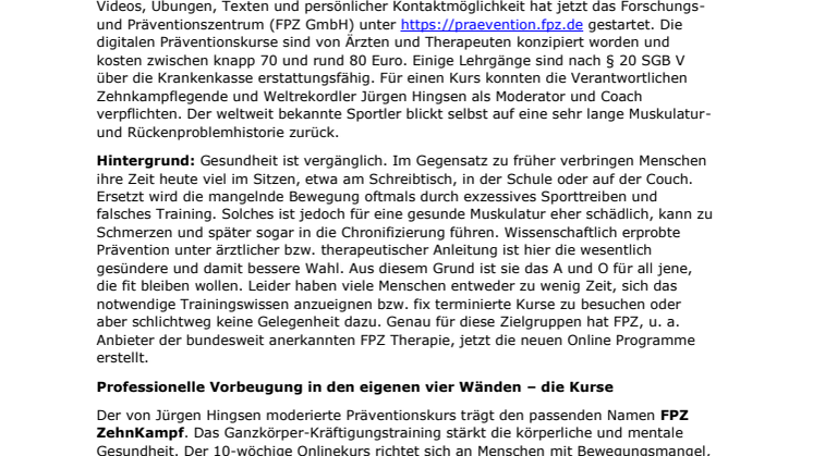 Online Prävention: Gesundheit per Mausklick