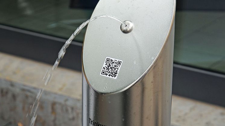 Trinkwasserbrunnen vor der Tourist Information Leipzig (Katharinenstraße 8)