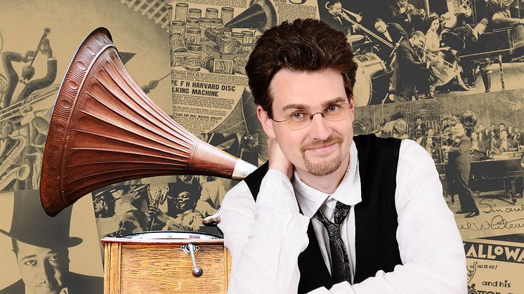 Unikt melodikryss på trattgrammofon