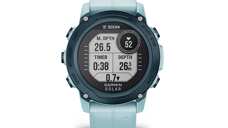 Descent G1 Solar - Ocean Edition, apnea in dive