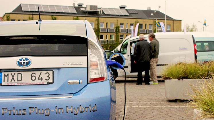 Plug-in hybrid och elbil vid Malmö stads fordonsmässa 2012