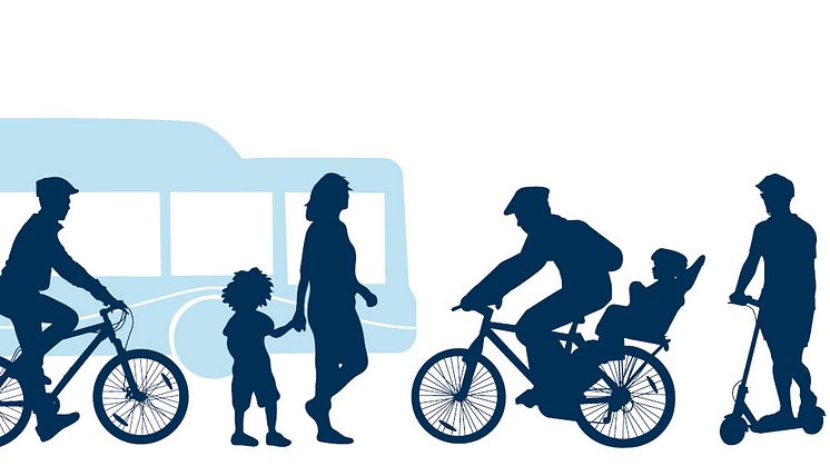 Att ta sig fram med gång, cykel, kollektivtrafik och elsparkcykel är exempel på reko resor. 