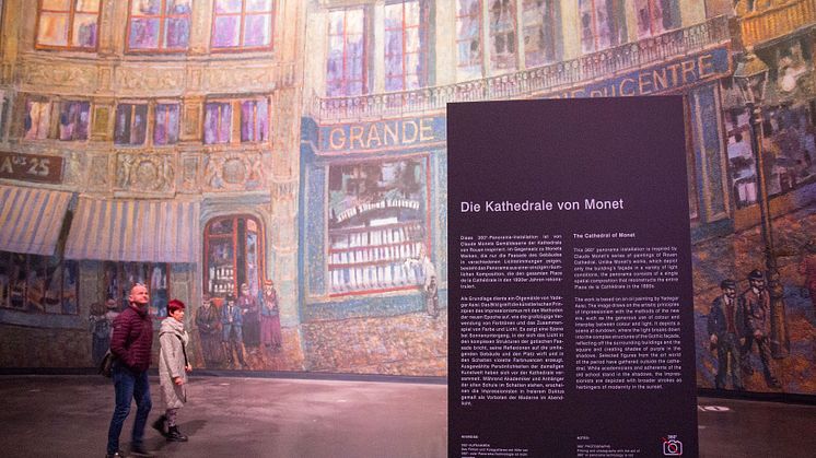 Kathedrale von Monet im Panometer Leipzig - Foto: Elli Flint 