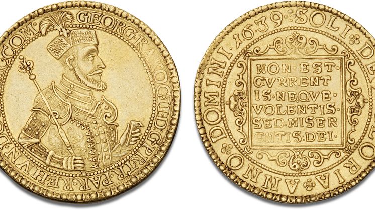 Lot 1019- 10 Ducats 1639, Klausenburg
