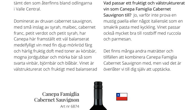 Ännu mer italiensk själ från chilensk jord