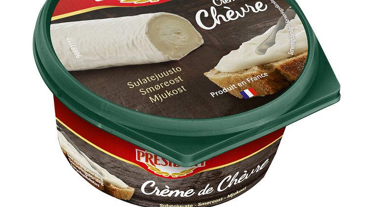 Président introducerar ”Crème de”: Bredbar fransk ost med smak av chèvre Brie, 