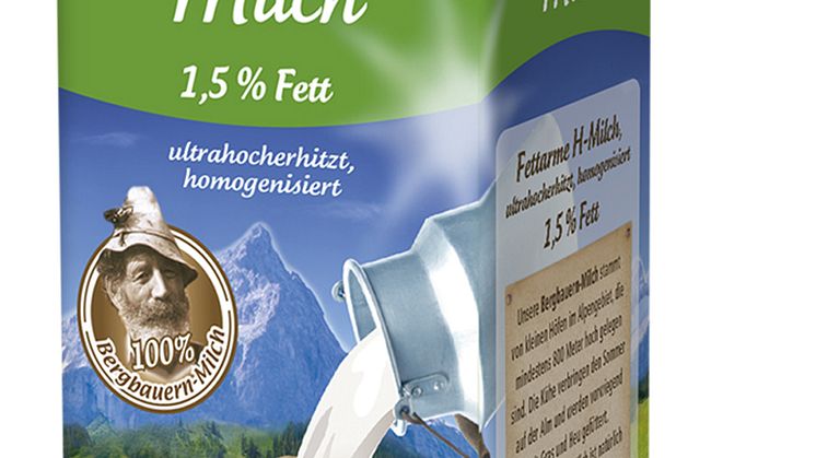 Allgäuland haltbare Bergbauern Milch, 1,5% Fett