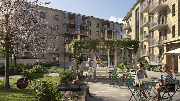 Pressinbjudan: Första spadtaget för 47 bostadsrätter i Brf Guldpennan