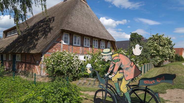 Der „Alte Hof am Elbdeich" bei Lenzen (Elbe). Foto: TMB-Fotoarchiv/Steffen Lehmann. 