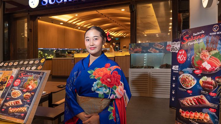 Sushi-stedene har dukket opp som paddehatter i Thailand. Det gir hyggelige tall for eksporten av fersk norsk laks og ørret. FOTO: Thomas Engström