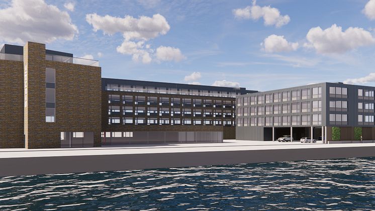 JSB Construction AB har fått uppdraget att genomföra om- och tillbyggnation av Scandic hotell på Borgmästarkajen i centrala Karlskrona till Midstar. Bild: Midstar