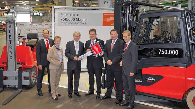 Lindes truck nr. 750,000 från Linde är levererad