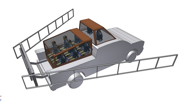 Illustration bil snett bakifrån