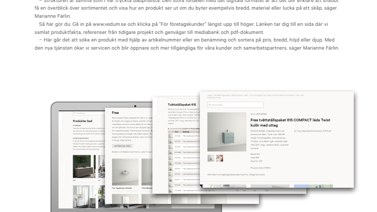 Vedum lanserar ny digital produktguide