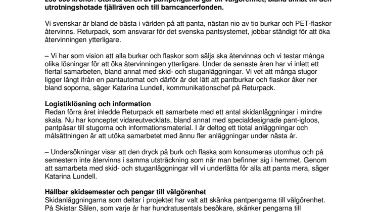 Skidturister pantade för 250 000
