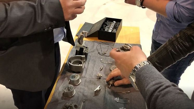 Företag var på plats för att visa produkter tillverkade i 3D-printer eller i annan teknik, bland andra 3D MetPrint från Älmhult.