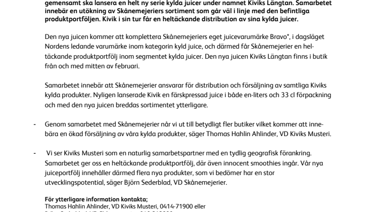 Skånsk kraftsamling kring kylda juicer