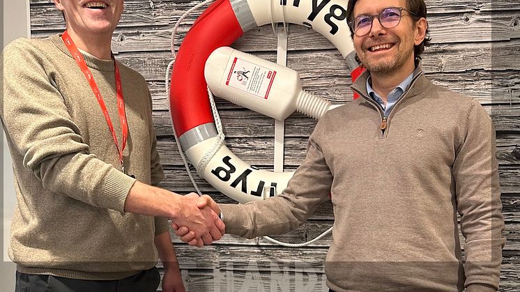 – En strategisk viktig samarbeidsavtale, mener Geir Svarstad, senior strategisk innkjøper i Tryg Forsikring, og Morten Erichsen, leder for Forretningsområdet Proff i VB Gruppen.
