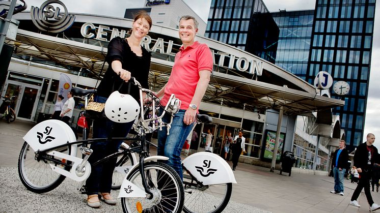 Ta SJ-cykeln till och från tåget