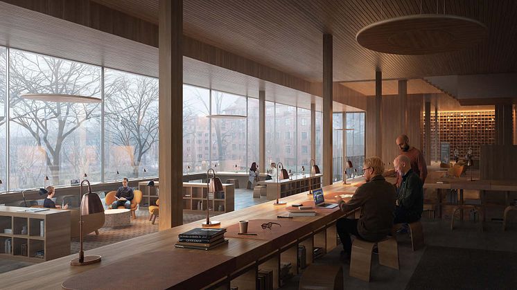 Förslag LITTERATEN, arkitekttävling universitetsbiblioteket