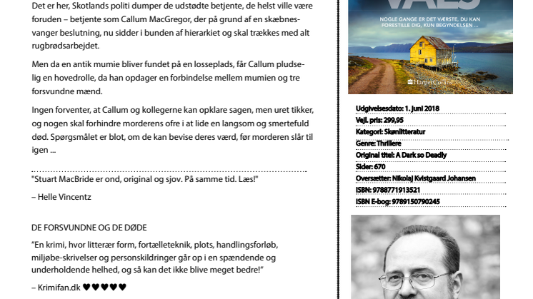 Udkommer i dag: TARTAN NOIR fra prisvindende skotsk forfatter