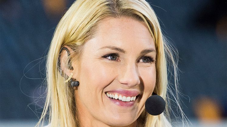Hanna Marklund, fotbollsspelare och expertkommentator, är en av de sex nya profilerna i Idrottsakademin