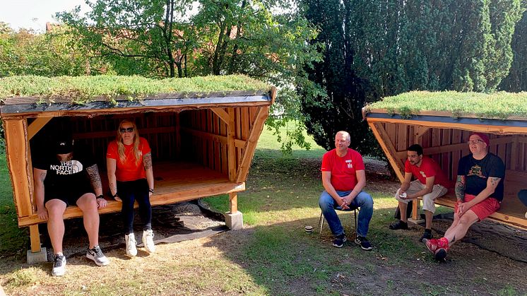 Fritidsledarnas friluftsgrupp planerar hösten på Base Camp Tygelsjö