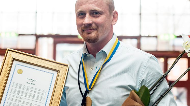 Årets plåtslagare 2015 – Tony Ahltén prisas för stort yrkeskunnande och hög kunskapsnivå