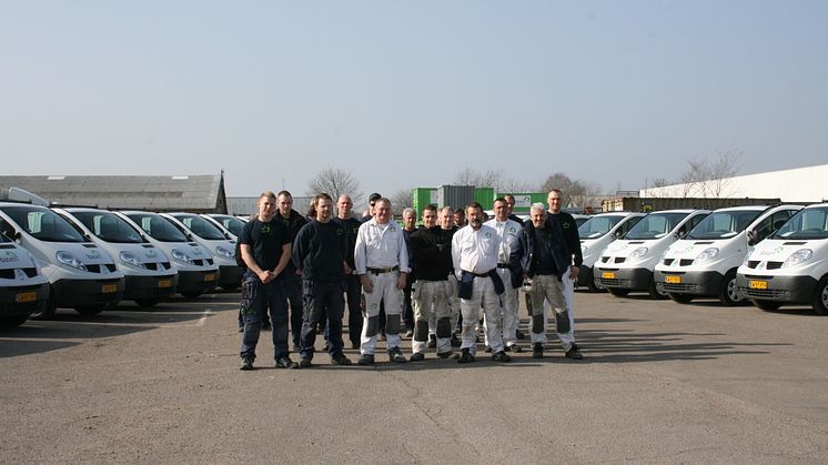 28 Renault Trafic på en gang
