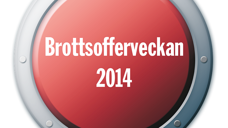 SVT sänder från Nationella Brottsofferveckan 2014