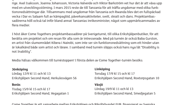 Come Together till Jönköping