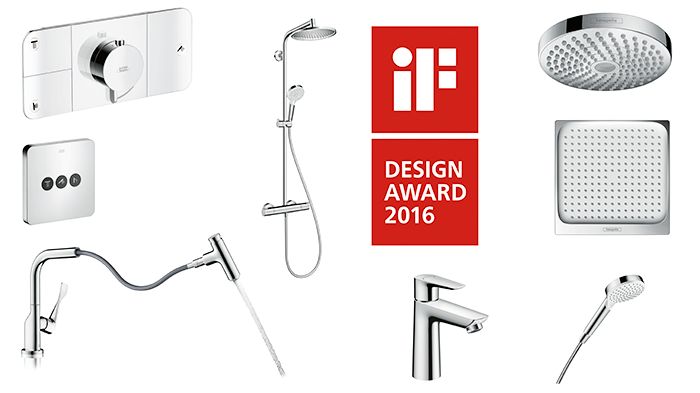 Den flotte plasseringen skyldes bl.a. de åtte ”iF Design Awards 2016” som en jury på 58 internasjonale eksperter har tildelt åtte produkter fra Hansgrohe og Axor. 