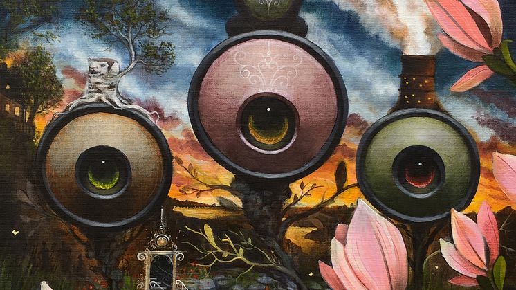 Utställningen "Den Magiska Trädgården" på Galleri Ulfsunda av konstnären Gunnar Foley