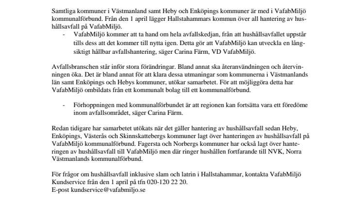 Avfallssamarbetet utökas